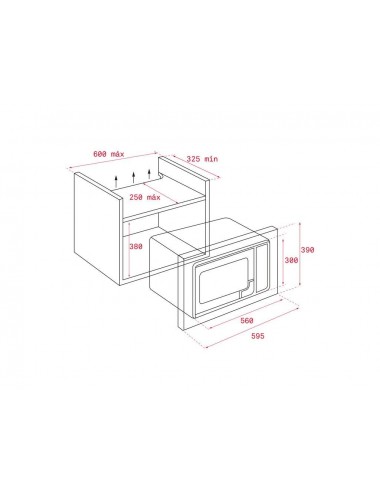 Teka ML 8200 BIS Integrado Microondas con grill 20 L 700 W Blanco