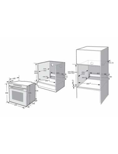 Midea Horno MCO6072TMSA1 Vapor Inox 72L Cristal Negro Gruías Clase A+ Midea - 2