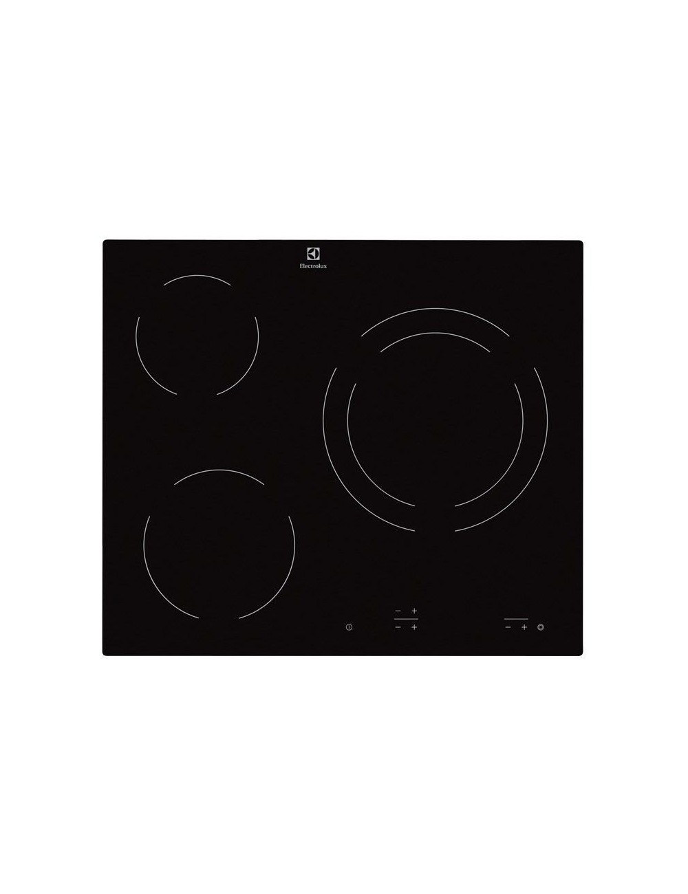 Electrolux Vitrocerámica EHF6231IOK 3 Zonas 60cm Biselada Electrolux - 1