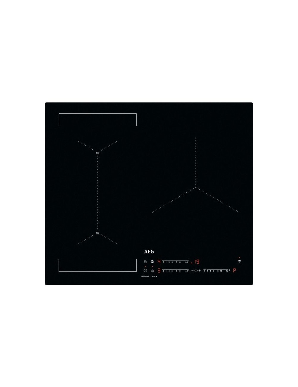 Aeg Encimera Inducción IAE63421CB 4 Zonas 60cm Biselada AEG - 1