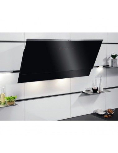 Aeg Campana Decorativa DVE5971HG 90cm Inox Cristal Negro 400m3/h Clase A AEG - 2