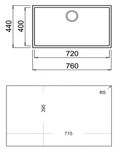 Teka Square 72.40 TG Fregadero empotrado Rectangular