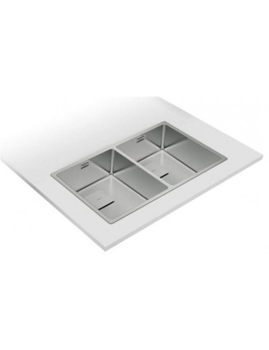 Teka Flex Linea RS15 2C 740 Lavabo sobre-encimera Rectangular Acero inoxidable