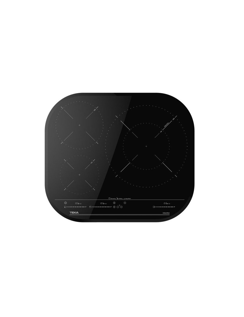 Teka Encimera Inducción IRC63320MSP 3 Zonas 60cm Biselada Ovalada Teka - 1