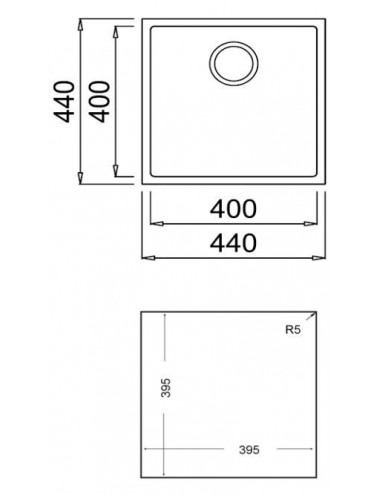 Teka Square 40.40 TG Fregadero empotrado Plaza