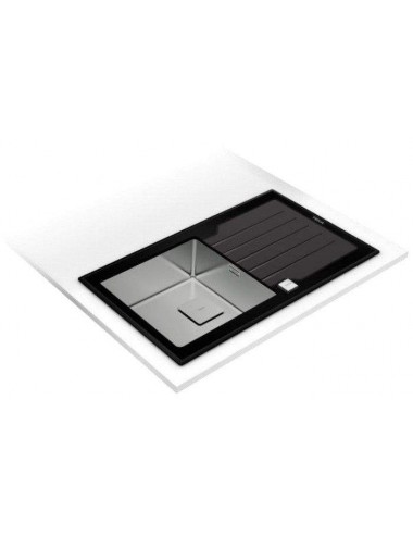 Teka Diamond RS15 1C 1E 86 Lavabo sobre-encimera Rectangular Acero inoxidable vidrio