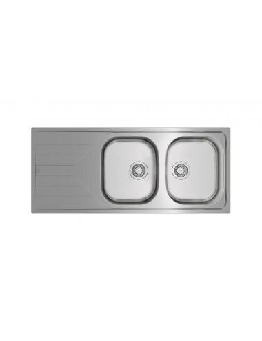 Teka UNIVERSE 80 T-XP 2C 1E Lavabo sobre-encimera Rectangular Acero inoxidable