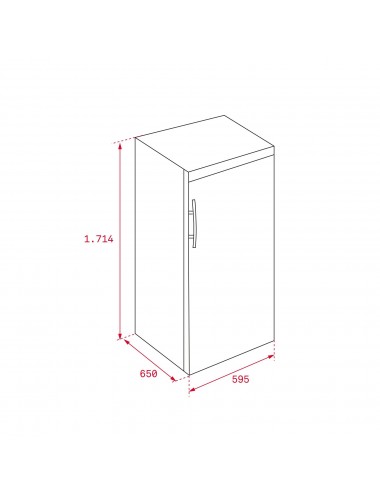 Teka Congelador Vertical TGF3270 Blanco 1’71m NoFrost 256L Clase F Teka - 2