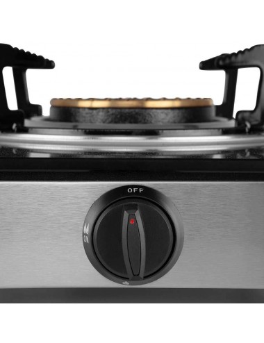 Orbegozo Hornillo Gas FO1720 1 Fuego Inox 30x39cm Gas Butano Cristal Templado Negro Orbegozo - 3