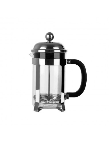 ORBEGOZO CAFETERA  KFP800 FRANCÉS DE PRENSA 0,8 L NEGRO, ACERO INOXIDABLE, TRANSPARENTE Orbegozo - 1