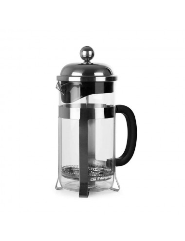 ORBEGOZO CAFETERA  KFP1000 FRANCÉS DE PRENSA 1 L NEGRO, ACERO INOXIDABLE, TRANSPARENTE Orbegozo - 1