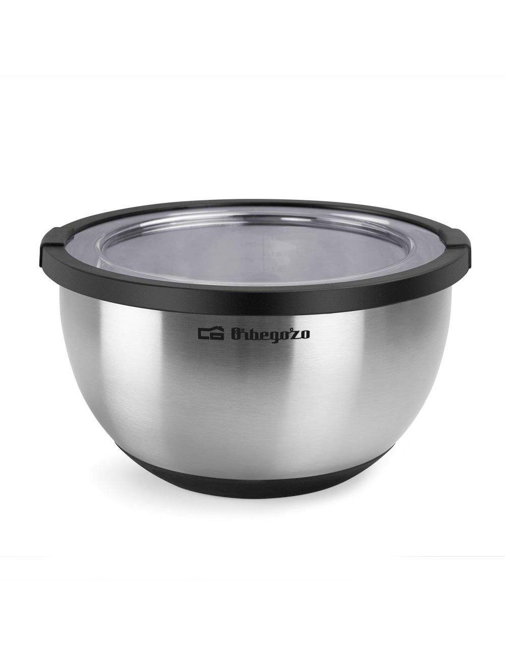 ORBEGOZO   BOA 5000 RECIPIENTE DE ALMACENAR COMIDA ALREDEDOR CUENCO 5 L NEGRO, ACERO INOXIDABLE 1 PIEZA(S) Orbegozo - 1