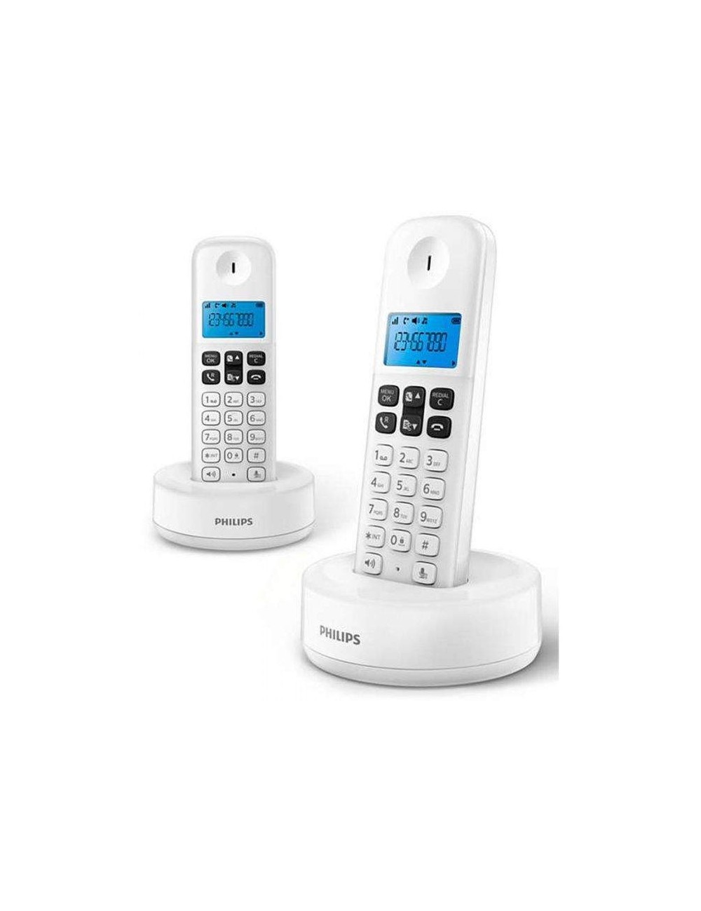 PHILIPS TELEFONO INAL. D1612W DUO BASICO BLANCO Sunstech - 1