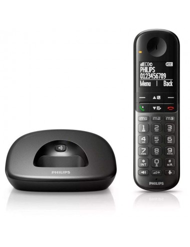 PHILIPS TELEFONO INAL. XL-4901DS CONFORTABLE NEGRO Sunstech - 1