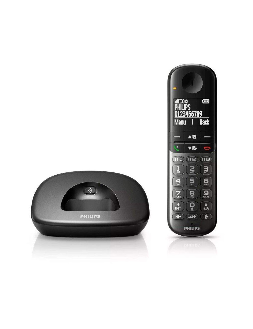 PHILIPS TELEFONO INAL. XL-4901DS CONFORTABLE NEGRO Sunstech - 1
