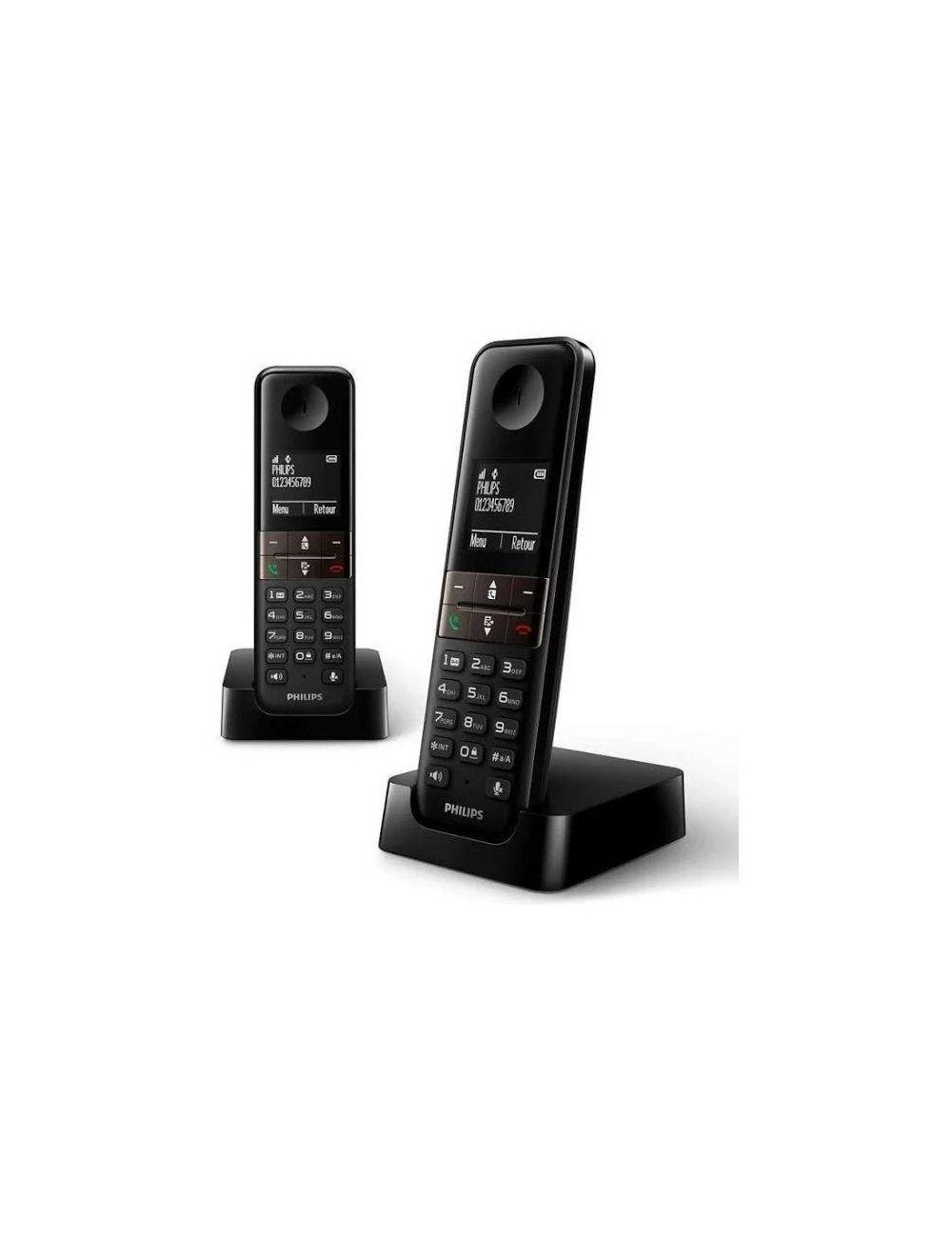 PHILIPS TELEFONO INAL. D4702B DUO ELEGANCE NEGRO Sunstech - 1
