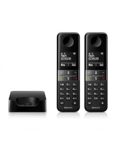 PHILIPS TELEFONO INAL. D4702B DUO ELEGANCE NEGRO Sunstech - 2