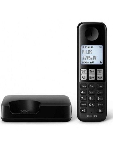 PHILIPS TELEFONO INAL. D2501B GRAN PANTALLA 1,8" NEGRO Sunstech - 2