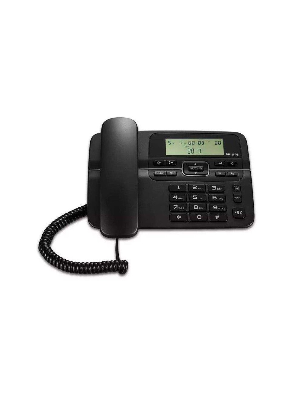 PHILIPS TELEFONO CON HILO M20B TECLAS GRANDES NEGRO Sunstech - 1