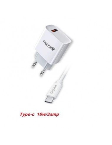 DIGIVOLT CARGADOR USB QC-2450 ULTRA RAPIDO + CABLE TIPO C 3A 18w. Digivolt - 2 DIGIVOLT CARGADOR USB QC-2450 ULTRA RAPIDO + CABLE TIPO C 3A 18w. Digivolt - 2