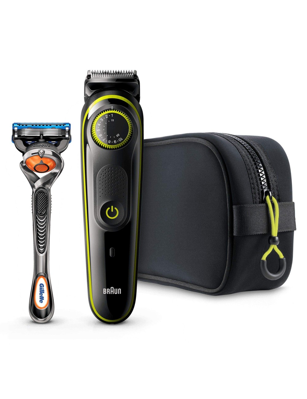 Braun 81703319 depiladora para la barba Negro, Verde Braun - 1
