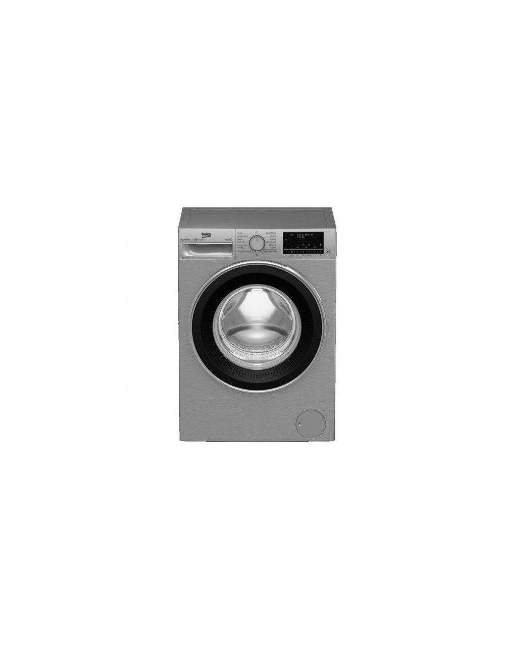 Beko Lavadora Carga Frontal B3WFT58220X 8kg Inox 1200 Rpm Clase C Beko - 1