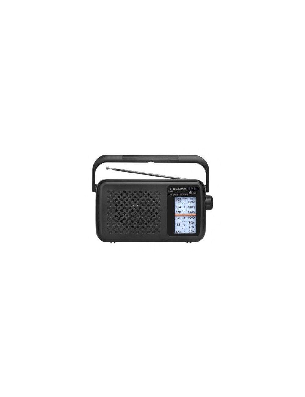 SUNSTECH RADIO RP-S760 NEGRA PORTATIL ANALOGICA Antena Telescopica. Sunstech - 1