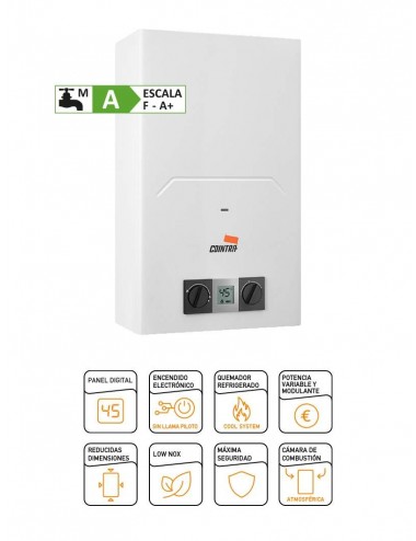COINTRA CALENTADOR CADI-11 B BUT ATMOSFERICO low nox REF. VGCC1MLKF  ** Instalación Exterior. Cointra - 1