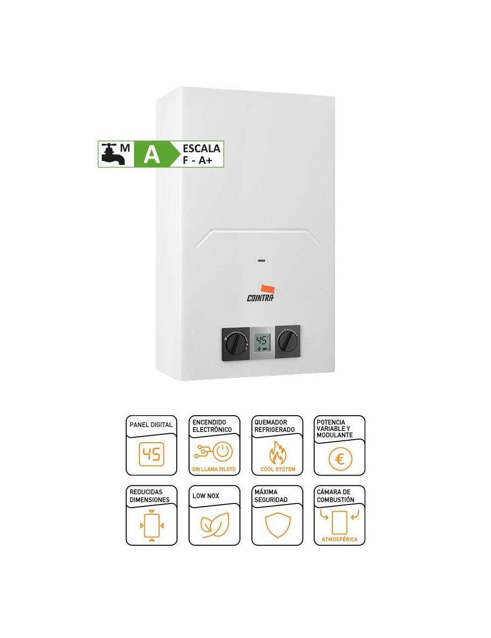 COINTRA CALENTADOR CADI-11 B BUT ATMOSFERICO low nox REF. VGCC1MLKF  ** Instalación Exterior. Cointra - 1