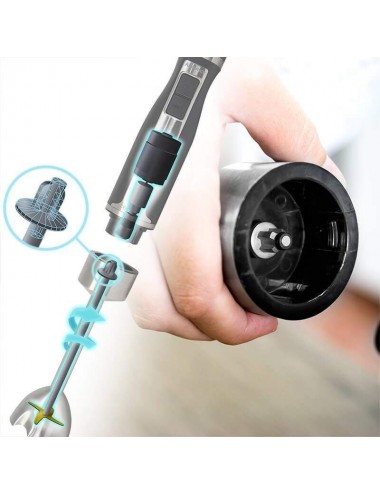 Cecotec Batidora POWER GEAR 1500 BASIC Inox 21 Velocidades 1500W Cecotec - 2