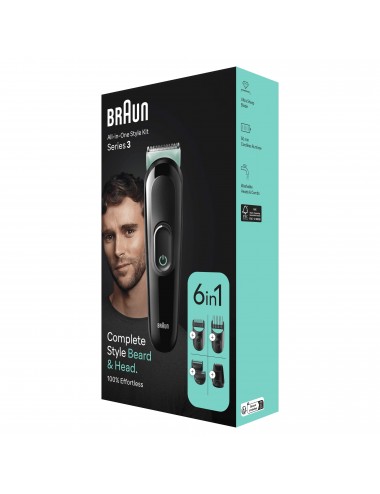 BRAUN CORTAPELOS + BARBA MGK3411 6 EN 1 STYLING KIT. Braun - 3