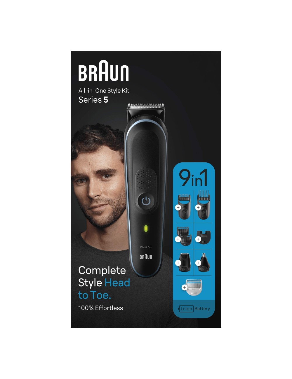 BRAUN CORTAPELOS + BARBA MGK5411 9 EN 1 STYLING KIT. Braun - 1 BRAUN CORTAPELOS + BARBA MGK5411 9 EN 1 STYLING KIT. Braun - 1