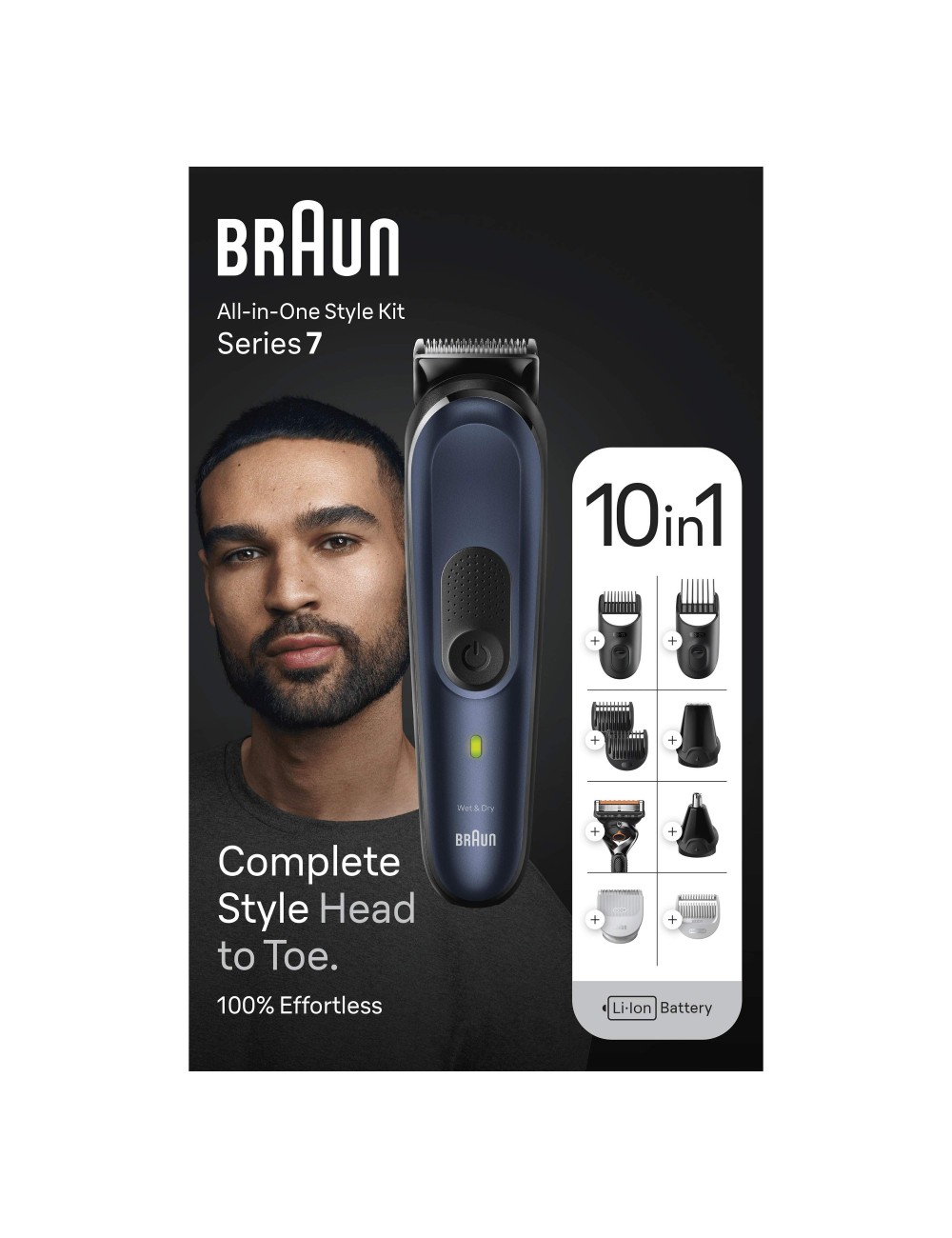 BRAUN CORTAPELOS + BARBA MGK7421 10 EN 1 STYLING KIT. Braun - 1