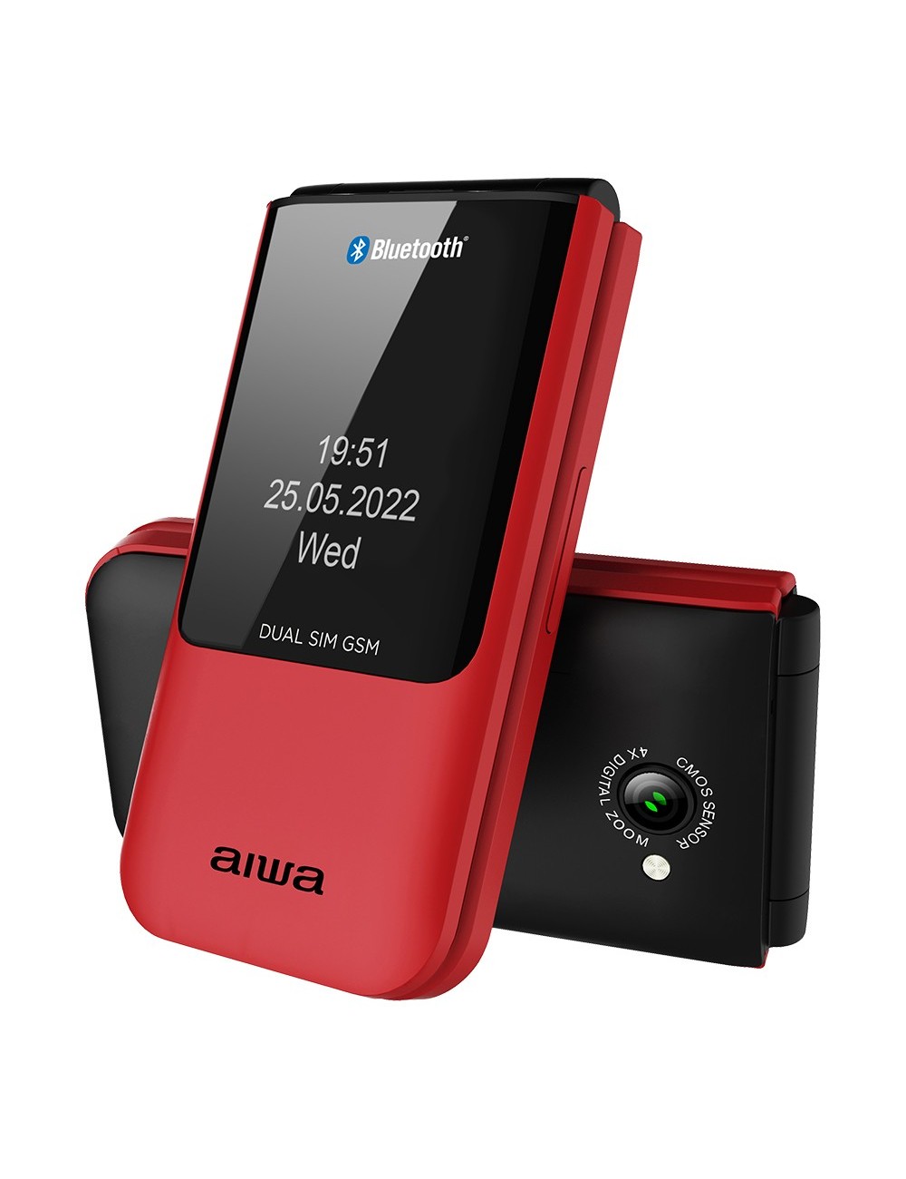 Aiwa Teléfono Móvil FP24BK 2,4" Dual SIM Rojo