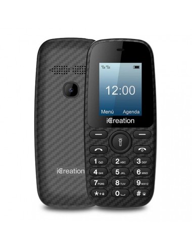 iCreation Teléfono Móvil C10 1,7" Dual SIM Negro