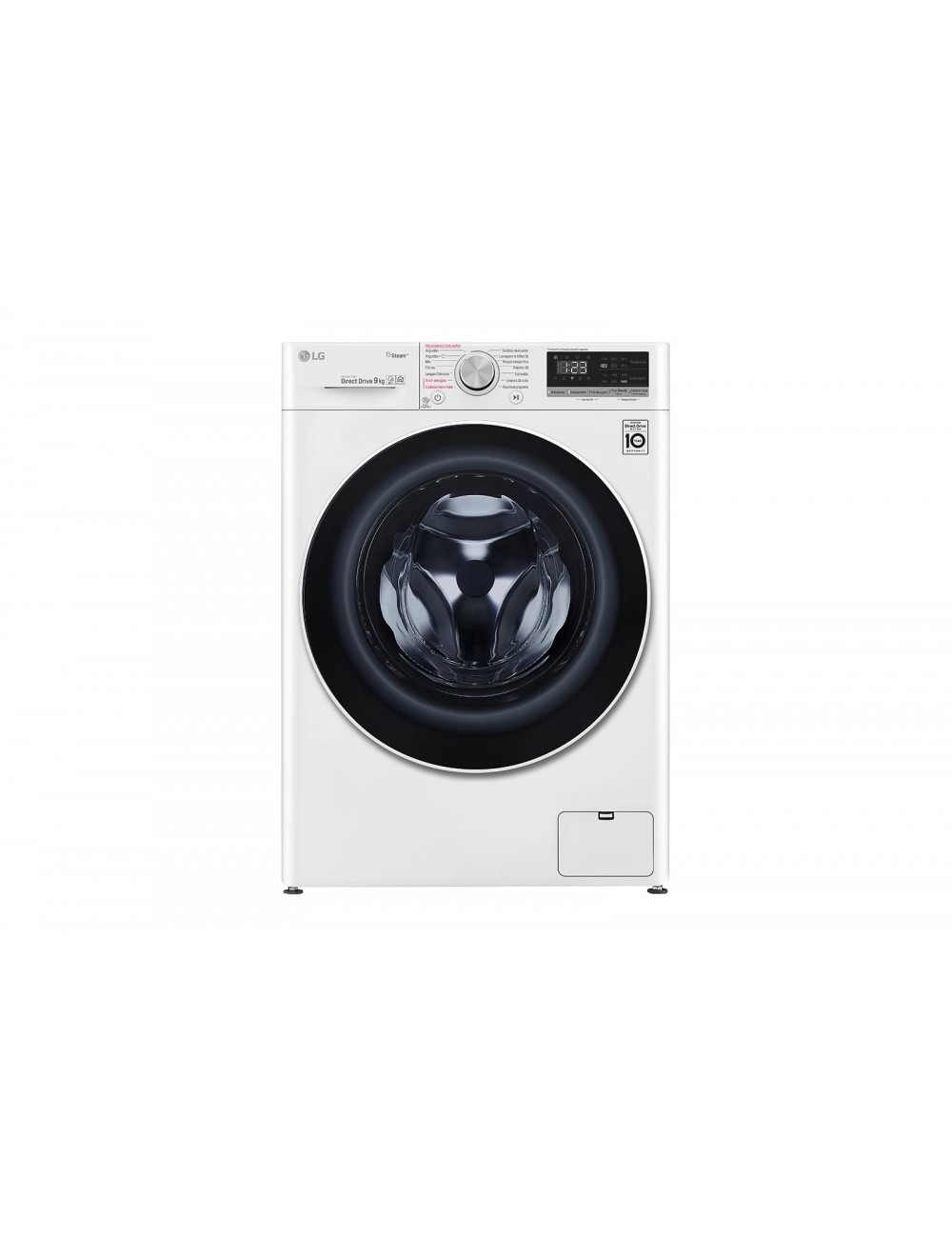 LG Lavadora Carga Frontal F4WV3009S6W 9kg 1400 Rpm Vapor Clase B