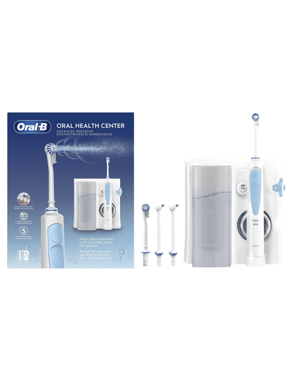 Braun Cepillo de Dientes MD-20.040.0 OXYJET Irrigador Oral Braun Cepillo de Dientes MD-20.040.0 OXYJET Irrigador Oral