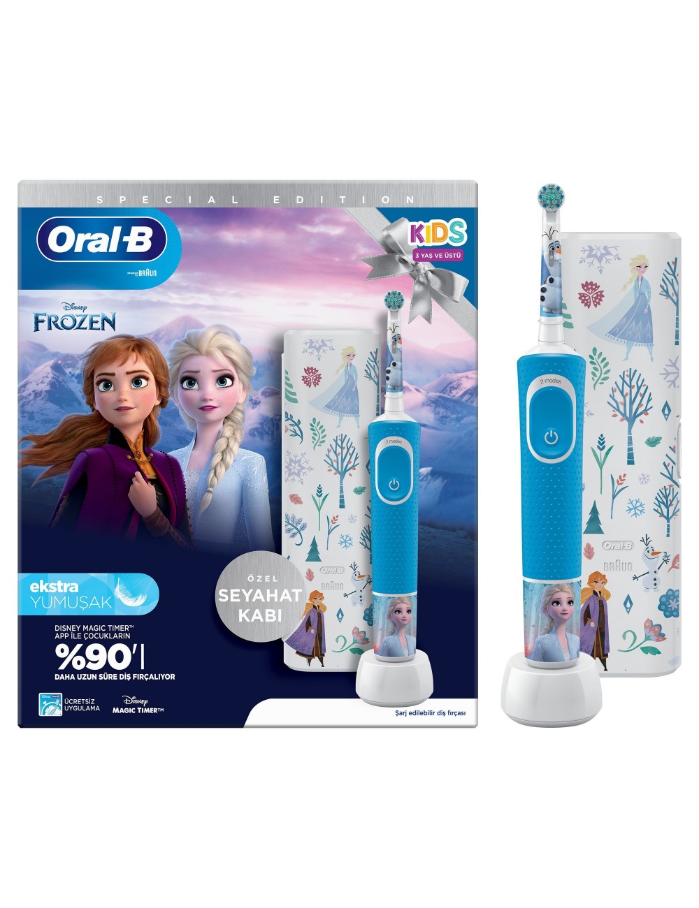 Braun Cepillo de Dientes D103.413.2KX Infantil Frozen + Estuche Braun Cepillo de Dientes D103.413.2KX Infantil Frozen + Estuche