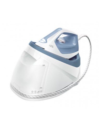 AEG CENTRO PLANCHADO  ST7-1-2DB 2400 W 1,2 L SUELA DE ACERO INOXIDABLE AZUL, BLANCO