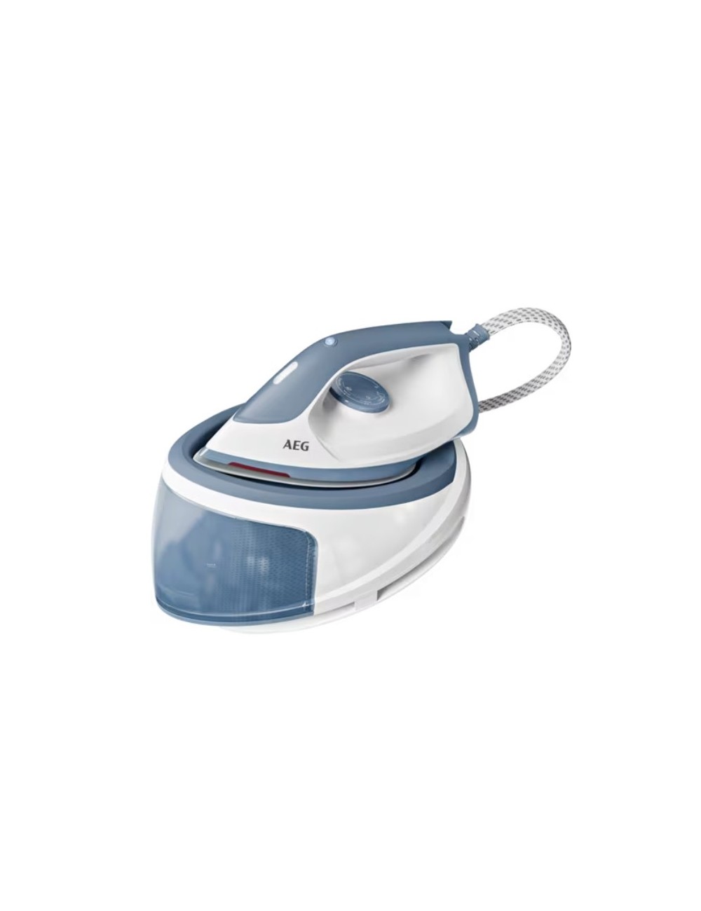 AEG CENTRO PLANCHADO  ST5-1-2DB ESTACIÓN PLANCHA AL VAPOR 2400 W 1,2 L SUELA DE GLISSIUM AZUL, BLANCO
