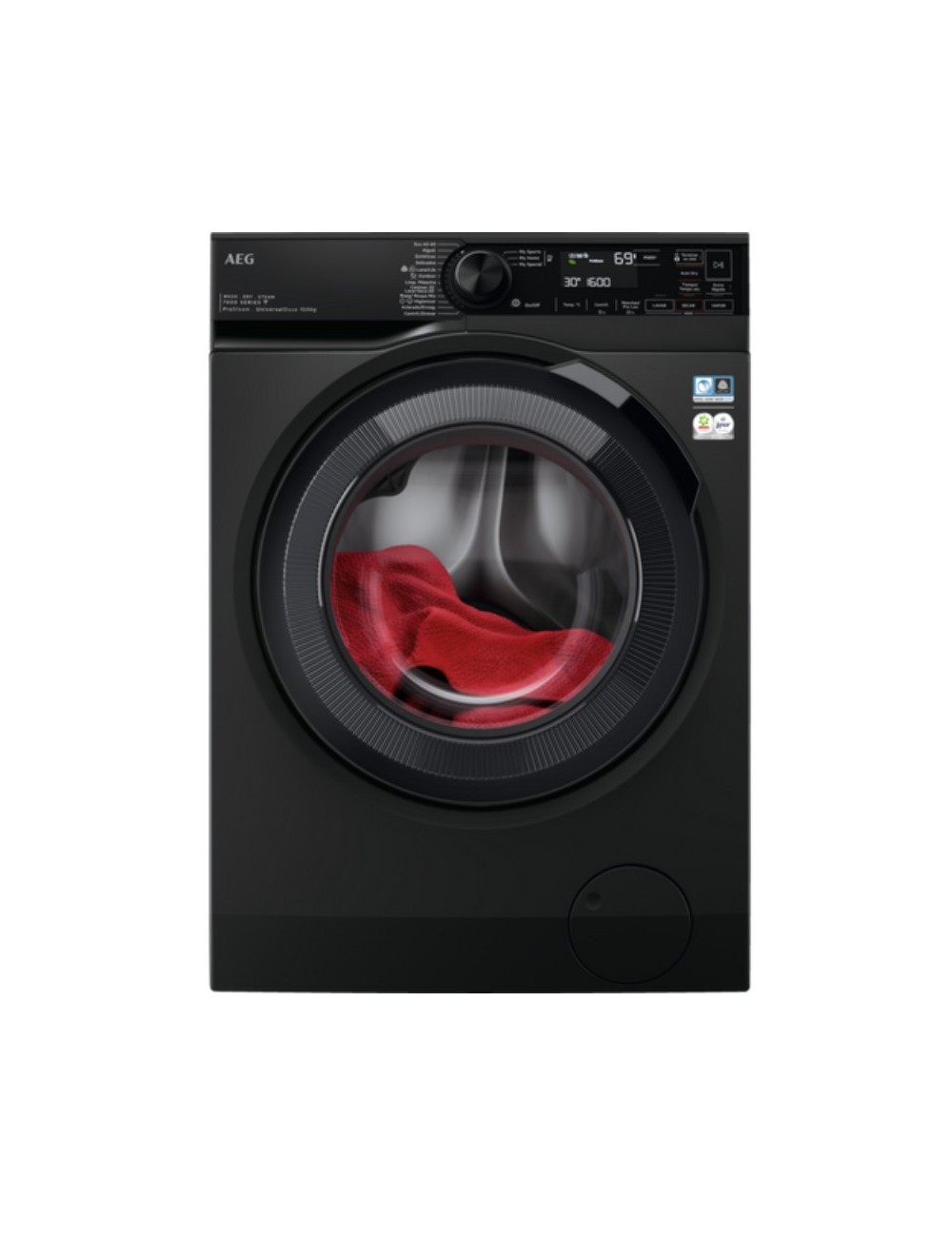 AEG LAVADORA SECADORA  SERIES 7000 LWR7316V6O LAVADORA-SECADORA INDEPENDIENTE CARGA FRONTAL NEGRO D