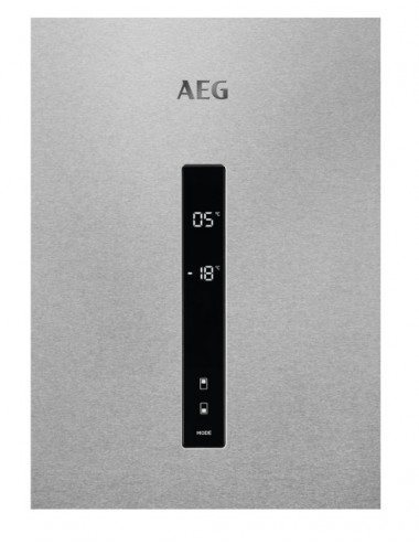 AEG FRIGORÍFICO COMBI  SERIES 6000 RCB736D8MX NEVERA Y CONGELADOR INDEPENDIENTE 367 L D ACERO INOXIDABLE
