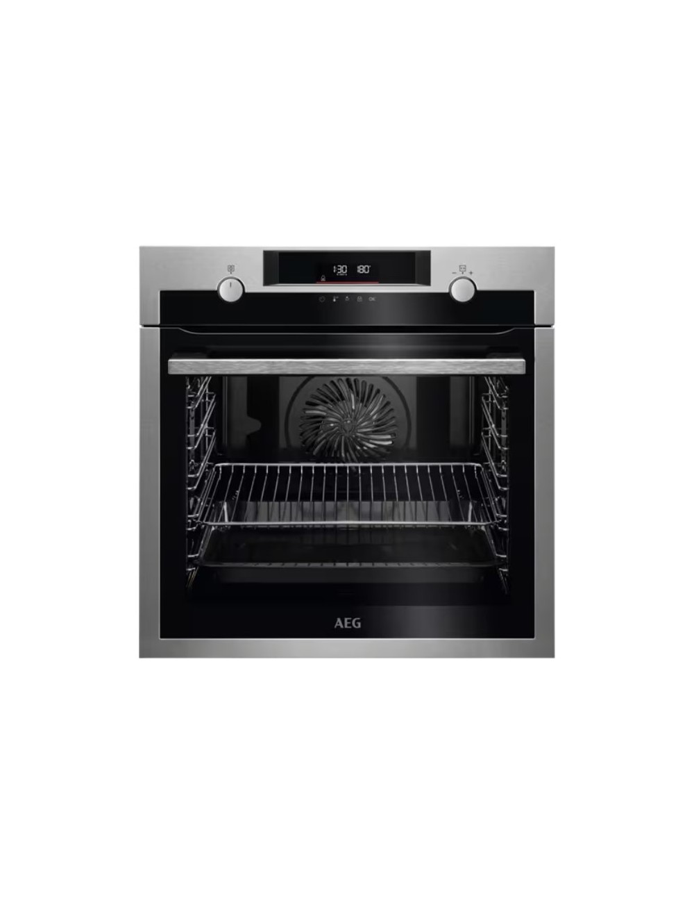 AEG HORNO  SERIES 6000 BPE53516XM 71 L 3500 W A+ NEGRO, ACERO INOXIDABLE