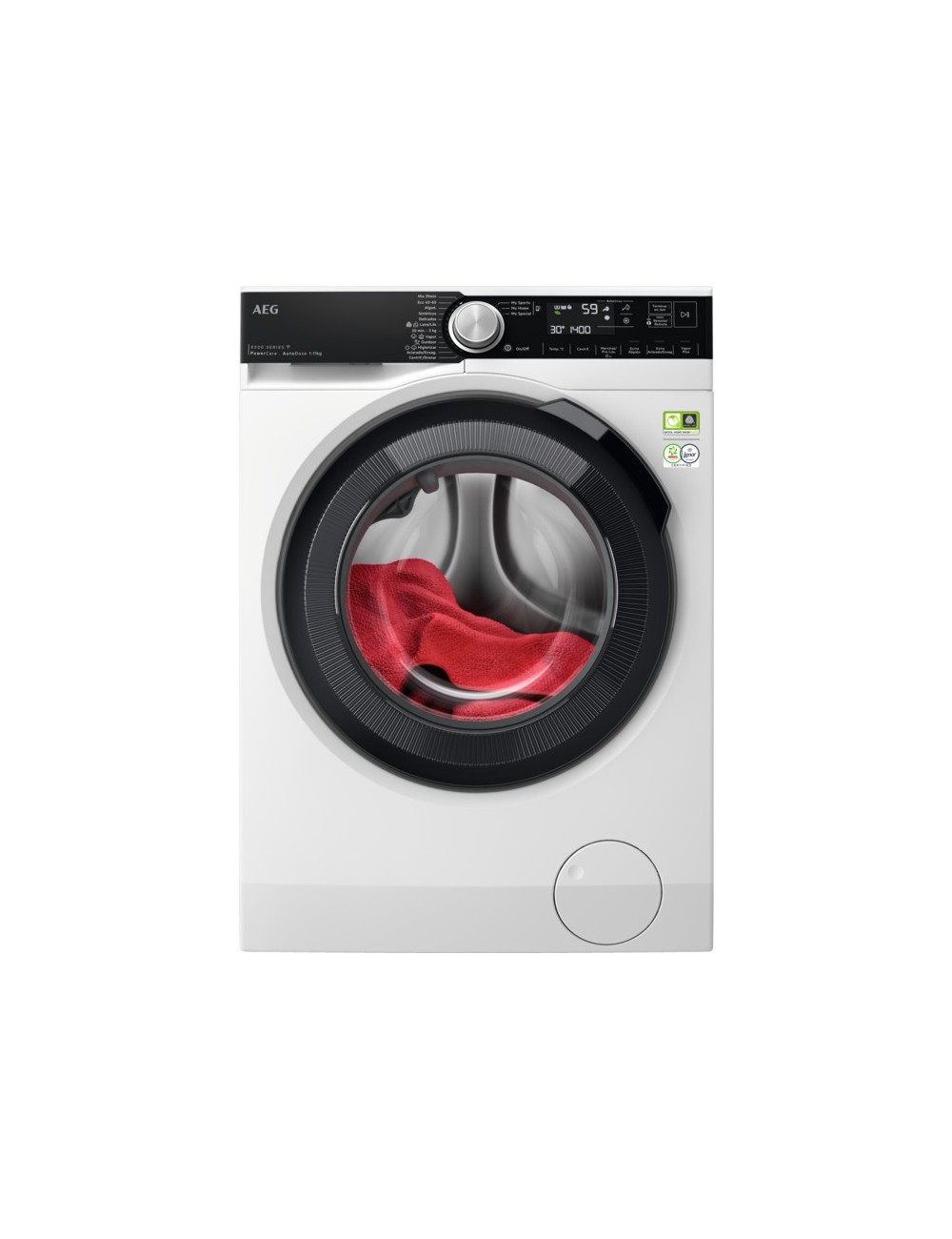 AEG LAVADORA  LFR8504L6Q LAVADORA CARGA FRONTAL 11 KG 1400 RPM BLANCO