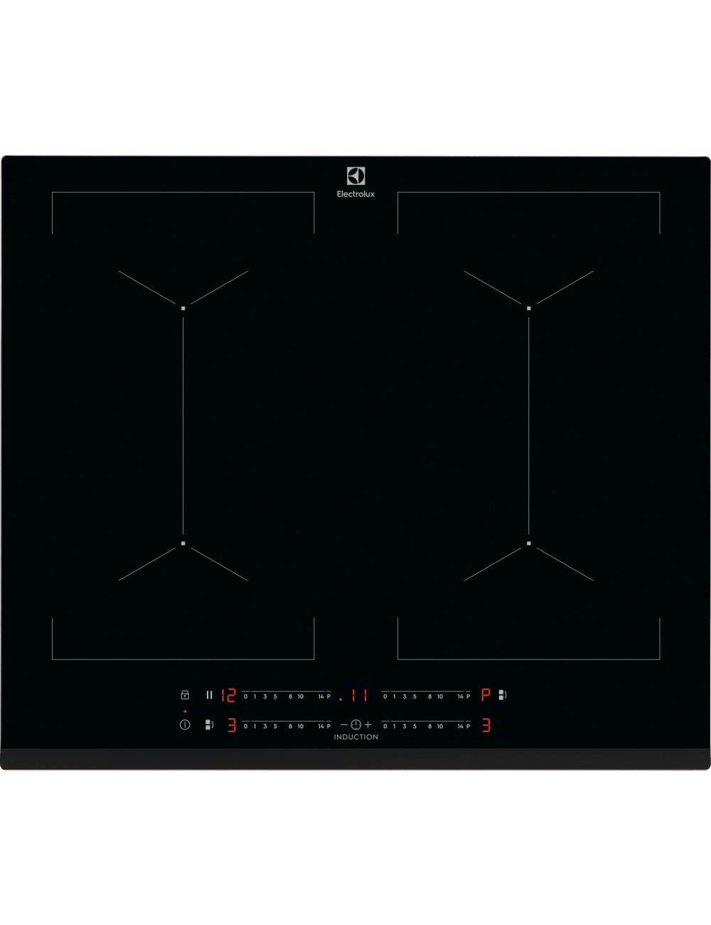 ELECTROLUX PLACA INDUCCIÓN  EIV644 NEGRO INTEGRADO 60 CM CON PLACA DE INDUCCIÓN 4 ZONA(S)