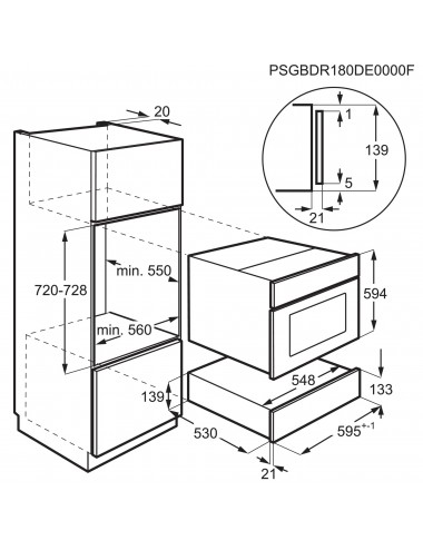 ELECTROLUX CALIENTAPLATOS  KBD4X CABINETE DE CALEFACCIÓN 6 CUBIERTOS 400 W ACERO INOXIDABLE