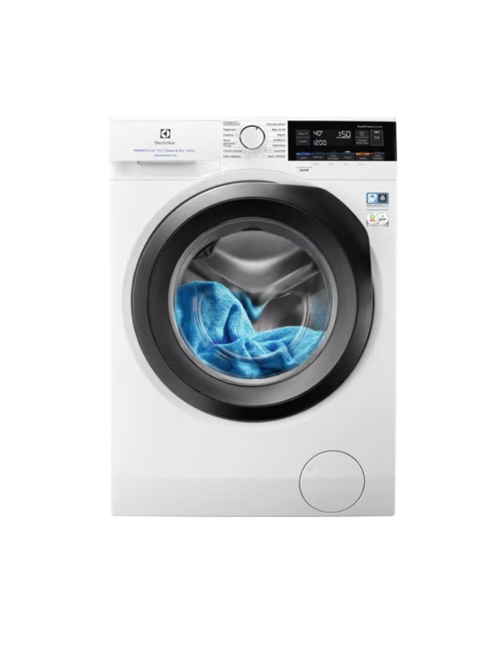 ELECTROLUX LAVADORA SECADORA  ED7W3964LV LAVADORA-SECADORA INDEPENDIENTE CARGA FRONTAL NEGRO, BLANCO D