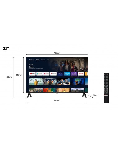 TCL Televisor FullHD LED 32" 32S5400AF AndroidTV Wifi