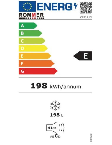 ROMMER CONGELADOR CHE-213 HORIZONTAL 83x85x56 200L CLASE E