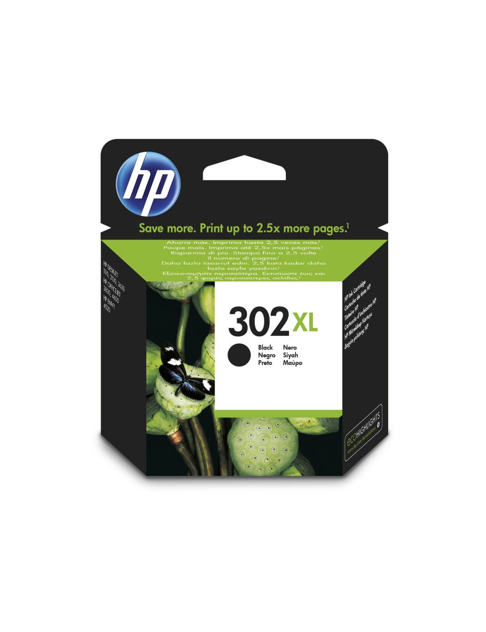 HP CARTUCHO DE TINTA 302XL NEGRO REF. HP7408